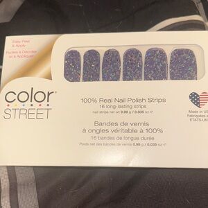 Color Street Sparkling Purple Nail Strips